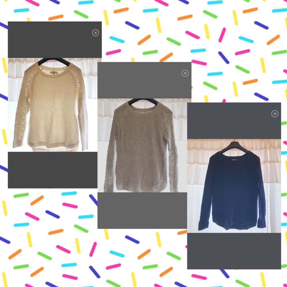 BUNDLE of three Loft sweaters